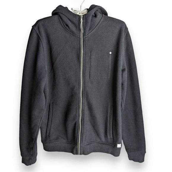 Vuori Men's Seaside full zip hoodie in Black size M - Picture 2 of 9